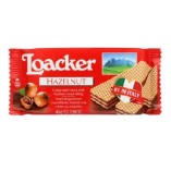 Loacker вафли хрустящие с ореховым кремом, 45 гр